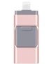 USB Флеш накопитель для телефонов iPhone / Android 3в1 64 GB USB / micro USB / Lightning Pink Gold - изображение 1