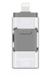 USB Флеш накопитель для телефонов iPhone / Android 3в1 64 GB USB / micro USB / Lightning Silver - изображение 1