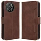 Чохол-книжка з кишеньками Deexe Wallet Stand для Blackview Shark 8 / Oscal Tiger 12 - Brown - зображення 1