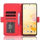Чохол-книжка з кишеньками Deexe Wallet Stand для Blackview Shark 8 / Oscal Tiger 12 - Red - зображення 3
