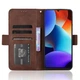 Чохол-книжка з кишеньками Deexe Wallet Stand для Blackview Color 8 / Oscal Modern 8 - Brown - зображення 3