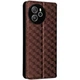 Чохол Deexe Rhombus Book для Blackview Shark 8 / Oscal Tiger 12 - Brown - зображення 6