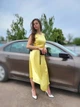 Платье женское вечернее атласное с открытой спинкой Nelly Желтое 9200-1111 L (48) - изображение 2
