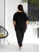 Жіночий літній костюм брюки і футболка Uaclothes 54-56 Чорний (like32221-124231359) - зображення 4