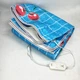 Электропростынь электрическая простынь с подогревом Electric Blanket 170х150см голубая клетка - изображение 6
