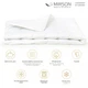 Одеяло MirSon зимнее 110x140 см антиалергенное EcoSilk Супер Теплое №1630 Eco Light White (2200002647427) - изображение 2