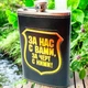 Фляга Hip Flask За нас в коже 9oz/270мл из нержавеющей стали - изображение 1