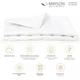 Одеяло MirSon зимнее 110x140 см антиалергенное с Тенсель Супер Теплое №1636 Eco Light White (2200002647489) - изображение 2