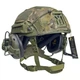 Комплект тактический шлем Sestan-Busch Helmet BK-ACH-HC, наушники Earmor М32, усиленные крепления типа "чебурашка" Олива, кавер. M - изображение 2
