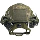 Комплект тактический шлем Sestan-Busch Helmet BK-ACH-HC, наушники Earmor М32, усиленные крепления типа "чебурашка" Олива, кавер. M - изображение 6