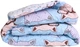 Одеяло MirSon Демисезонное King Size 220x240 см EcoSilk №2837 Color Fun Line Whales (2200006701187) - изображение 1