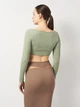 Футболка женская Zara 1014/824 XS/S Зеленая (01014824505107) - изображение 2