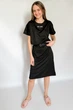 Платье-футболка длинное женское oversize ⬩ лёгкое и практичное ⬩ Apmi YES LOVE чёрное XL - 2XL - изображение 5