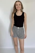 Летние шорты женские в клетку Rebel Shorts S-M Apmi черный - изображение 9