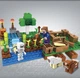 Конструктор Майнкрафт 199 деталей+персонажі, дитячий набір Minecraft My World Mineworld Ферма SJ8804 - зображення 5