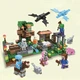 Конструктор Майнкрафт 425 деталей+персонажи, детский набор Minecraft My World Mineworld Битва за сокровища SJ8808 - изображение 2