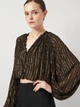 Блузка женская Zara 7521/264 XS Черная (07521264830019) - изображение 4