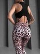 Спортивный комбинезон с чашками и пуш-ап эффектом, леопардового принта, размер L - изображение 10