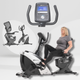 Горизонтальний велотренажер Hop-Sport HS-070L Helix сріблястий iConsole+ - зображення 2