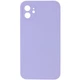 Чохол Silicone Case Square Full Camera Protective (AA) NOLOGO для Apple iPhone 11 (6.1") Бузковий / Dasheen - изображение 1