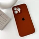 Чохол для смартфона Silicone Full Case AA Camera Protect for Apple iPhone 15 Pro Max 42,Saddle Brown (FullAAi15PM-42) - изображение 6