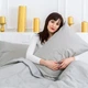 Одеяло Mirson лето односпальное 140х205 см Антиаллеренное №2339 Light Gray Eco-Soft (2200003029697) - изображение 6