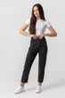 Джинсы Mom Fit женские 801 2XL Серый - изображение 5