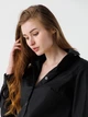 Рубашка однотонная женская 694 baza XS Черный - изображение 3