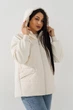 Куртка однотонная женская On me 5211 3XL Молочный - изображение 3