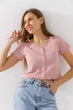 Топ с узором женский 2603 One Size Пудровый - изображение 3