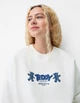 Світшот Bershka розмір XS білий 07216173251 - зображення 3