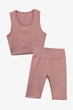 Костюм топ+велотреки для девочки Happy Kids 109 164 см Пудровый - изображение 7
