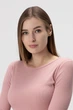Лонгслив однотонный женский LAWA CTM WBC02328 XS Пудровый - изображение 3