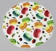 Пляжное полотенце MirSon №5066&nbsp;Summer&nbsp;Time&nbsp;Macaroons 150x150 см (2200003947748) - изображение 2