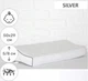 Подушка ортопедическая MirSon №6125 Steep Line Silver Kiddy 50х29х5/8 (2200003262797) - изображение 2