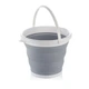 Ведро 10 литров туристическое складное Collapsible Bucket, Серое - изображение 7