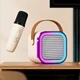 Детский беспроводной караоке микрофон с колонкой 2в1 К12 Беспроводная Bluetooth колонка - изображение 1