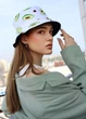 Панама женская двухсторонняя Авокадо One size белая - изображение 1