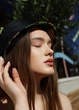Панама женская двухсторонняя Бананы One size синяя - изображение 2