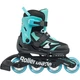 Ролики Rollerblade Microblade 36.5-40 Black/Light blue (1012-86B0751530-NK02-36.5-40) - изображение 2