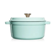 Каструля чавунна емальована GRANDFEU блакитна, 3,5 л, з кришкою (FEUMBLUE) - зображення 2