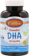 Риб'ячий жир для дітей Carlson Kids Chewable DHA 120 капсул Апельсин в упаковці (ARE-573346) - зображення 1