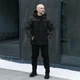 Куртка мужская Lev Pobedov Soft Shell на флисе XXXL хаки черная (24308) - изображение 4