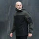 Куртка мужская Lev Pobedov Soft Shell на флисе XXXL хаки черная (24308) - изображение 5