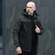 Куртка мужская Lev Pobedov Soft Shell на флисе XXXL хаки черная (24308) - изображение 7