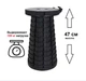 Складной телескопический стул для рыбалки пикника Telescopic stool Черный - изображение 2