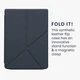 Обкладинка чохол kwmobile Origami для PocketBook 743G InkPad 4 Dark Blue - зображення 3