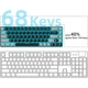 Клавиатура механическая MageGee MK-BOX / MX Red / Type-C / Ice Blue - изображение 7
