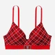 Комплект (бюстгальтер + трусики-танга) жіночий Victoria's Secret 34B/M Червоний - изображение 2
