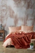 Покрывало Vin San Muslin - Coral Коралловое Евро 200х220 см (ПТ006594) - изображение 2